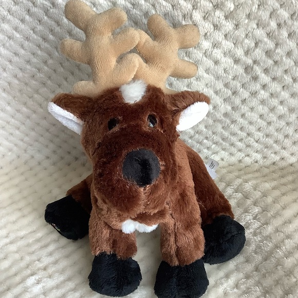GANZ Webkinz HM137 Reindeer Stuffed Animal Toy No Code - Picture 1 of 10